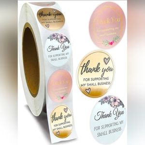 500pcs Thank You For Supporting My Small Stickers